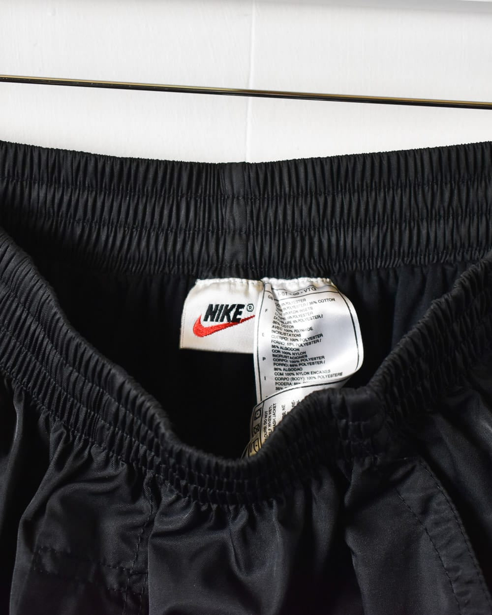 Black Nike Popper Tracksuit Bottoms - Medium