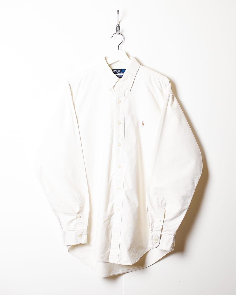 White Polo Ralph Lauren Yarmouth Shirt - Large
