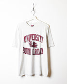 Stone South Carolina University Single Stitch T-Shirt - Large