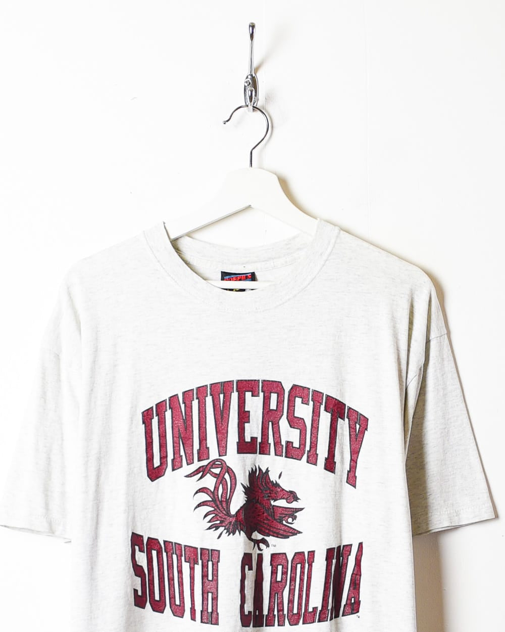 Stone South Carolina University Single Stitch T-Shirt - Large