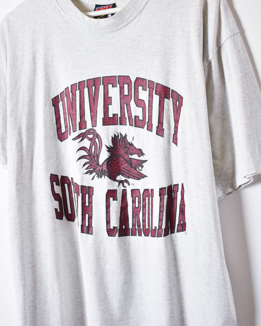 Stone South Carolina University Single Stitch T-Shirt - Large