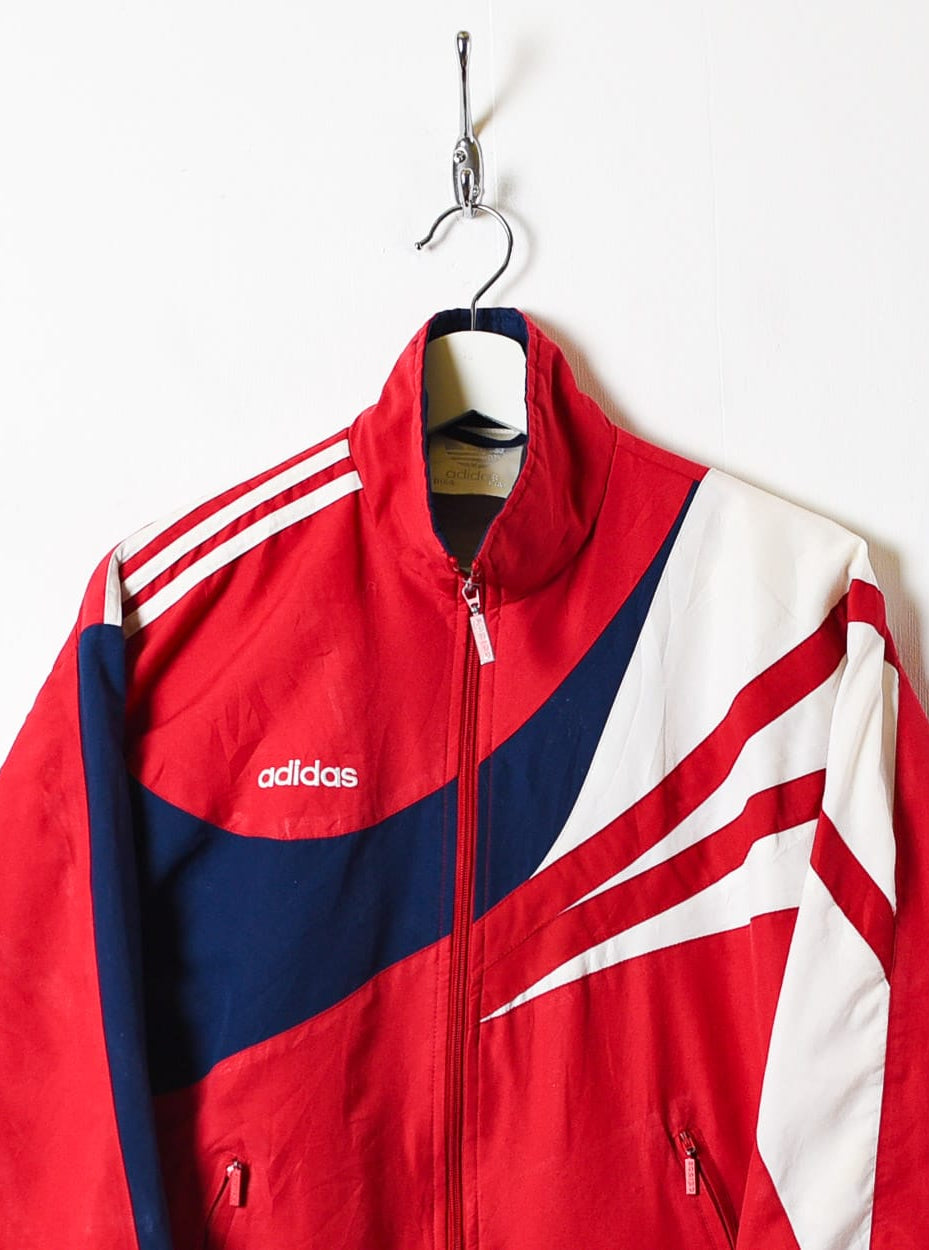 Red Adidas Tracksuit Top - X-Small