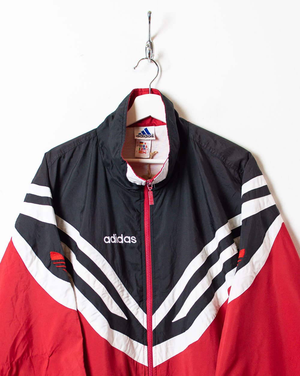 Black Adidas Windbreaker Jacket - Large