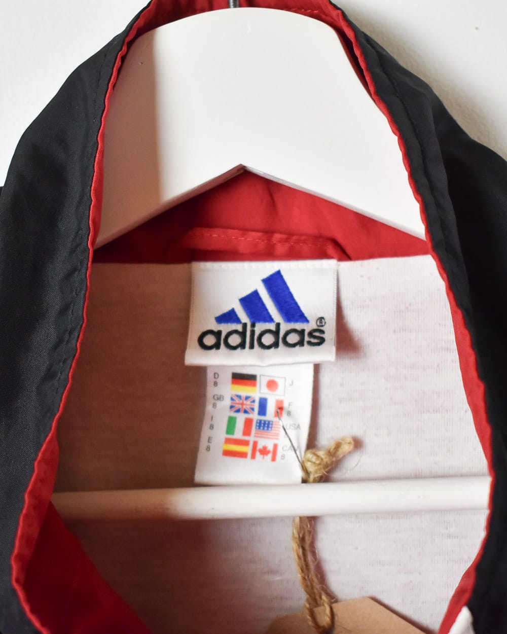 Black Adidas Windbreaker Jacket - Large