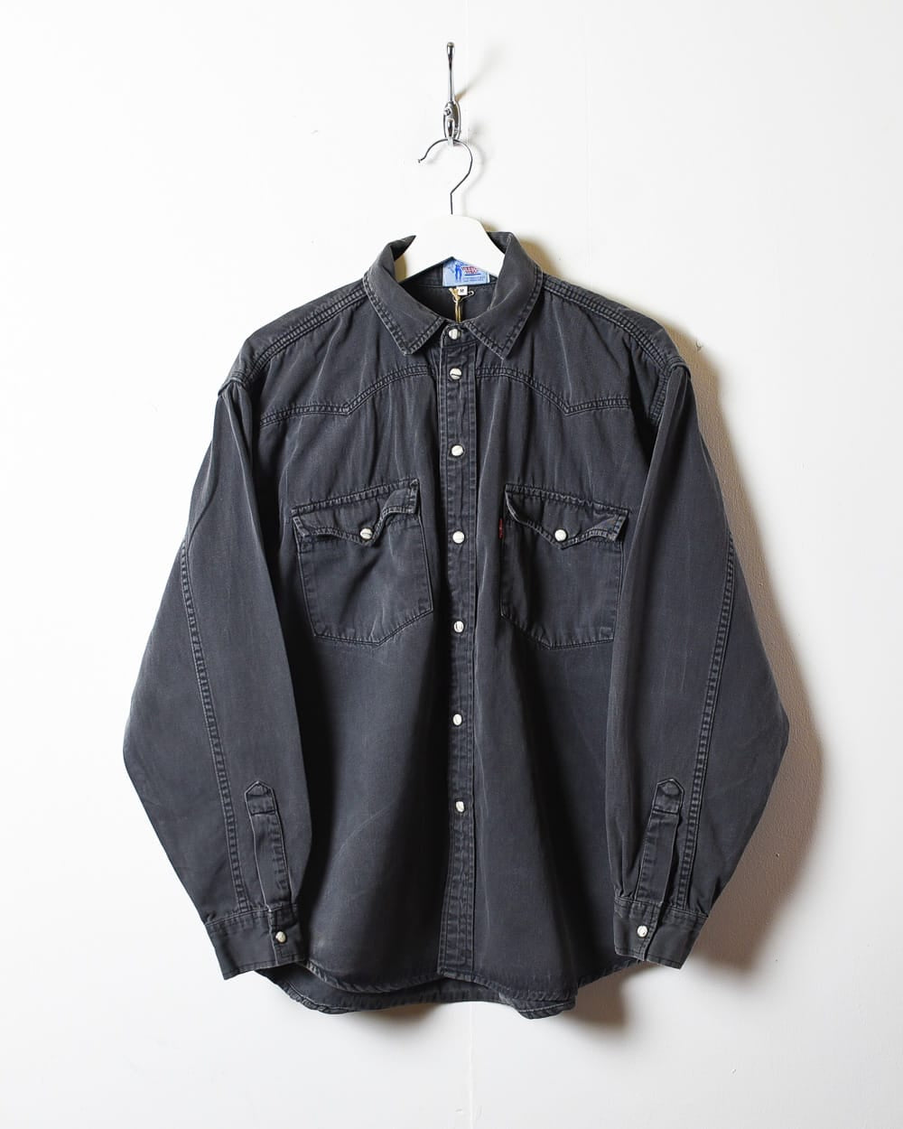 Vintage 70s Black Levi s 70s Denim Shirt Medium Domno Vintage