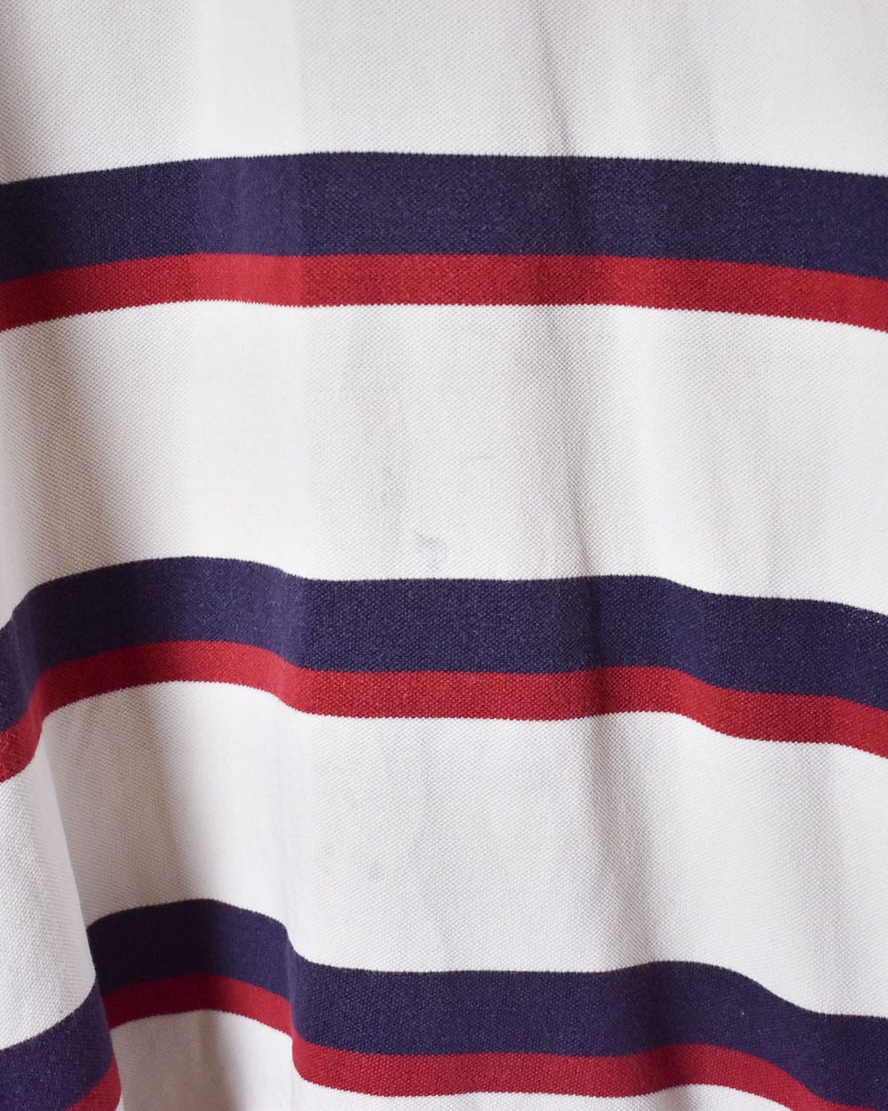 Stone Polo Ralph Lauren Striped Long Sleeved Polo Shirt - Medium