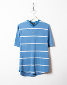 Blue Nike Striped T-Shirt - Small