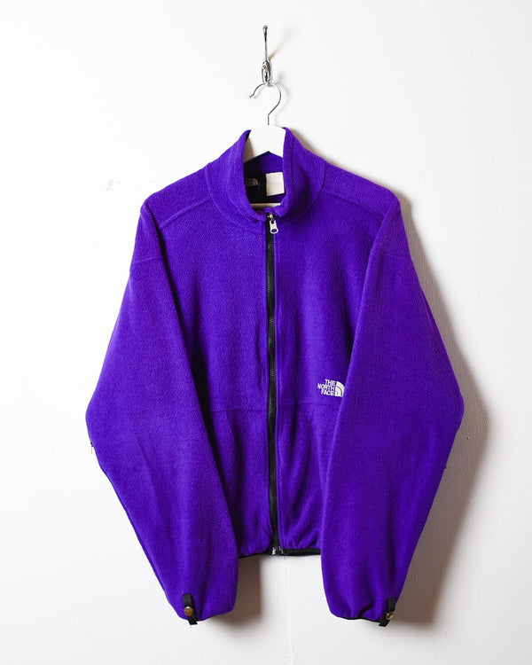 Purple The North Face Zip-Through Fleece - Medium