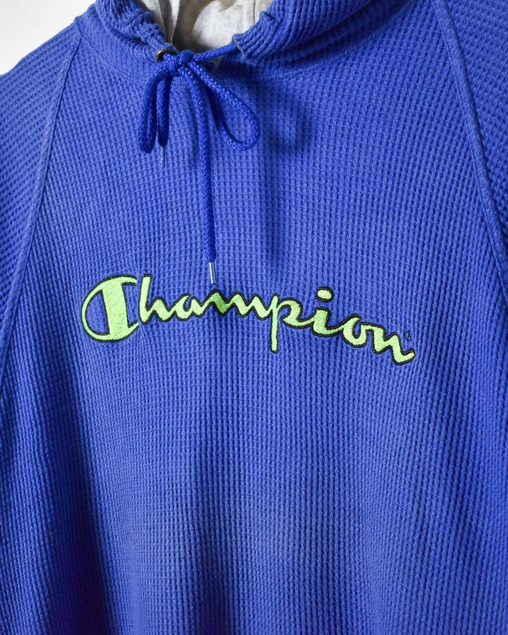 Blue Champion Textured Hoodie - Small