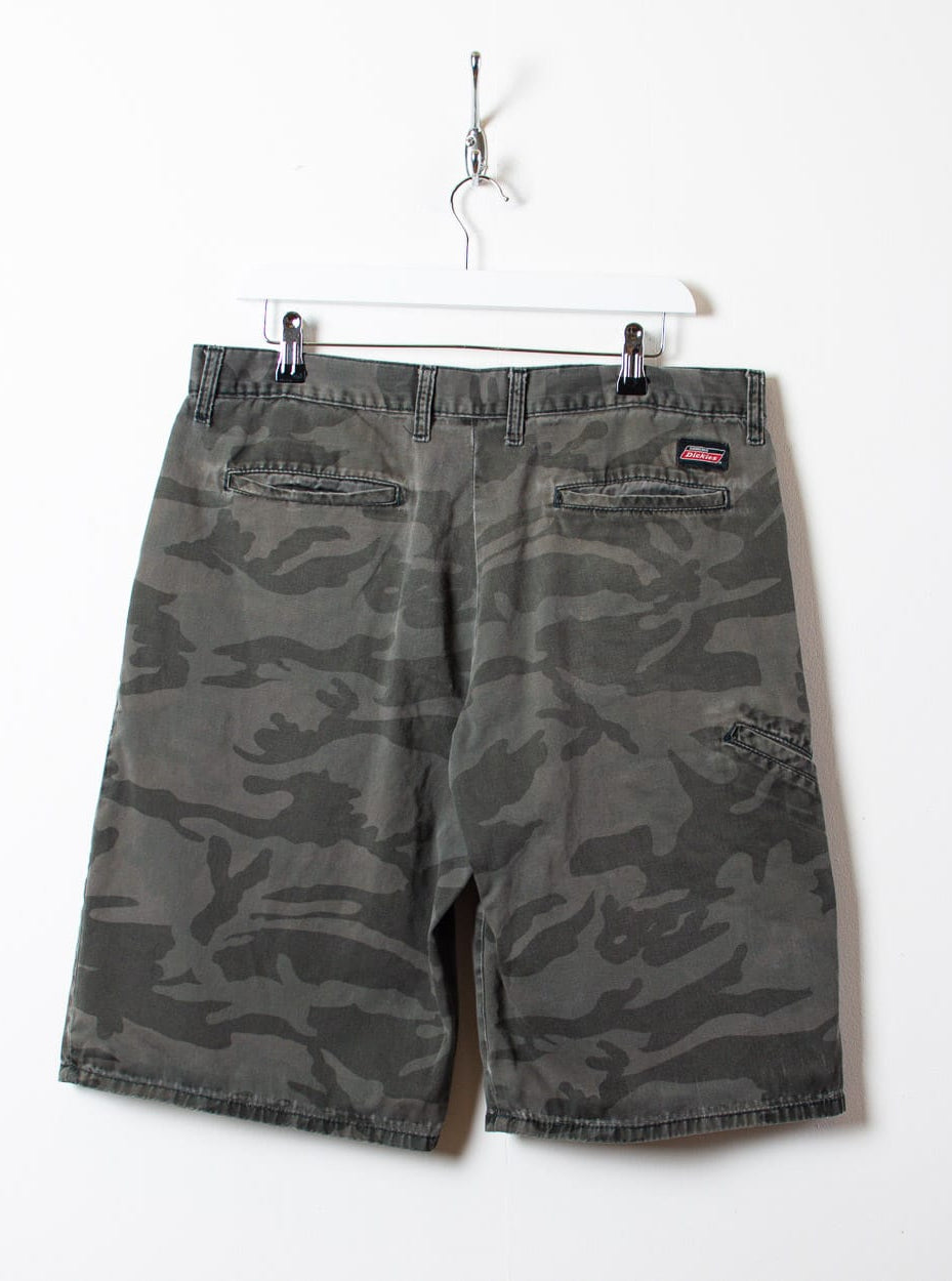 Grey Dickies Camo Shorts - W36 L23