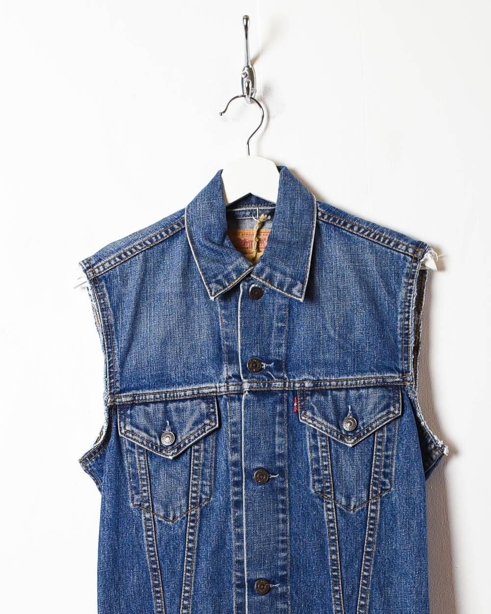 Levi denim jacket sleeveless store