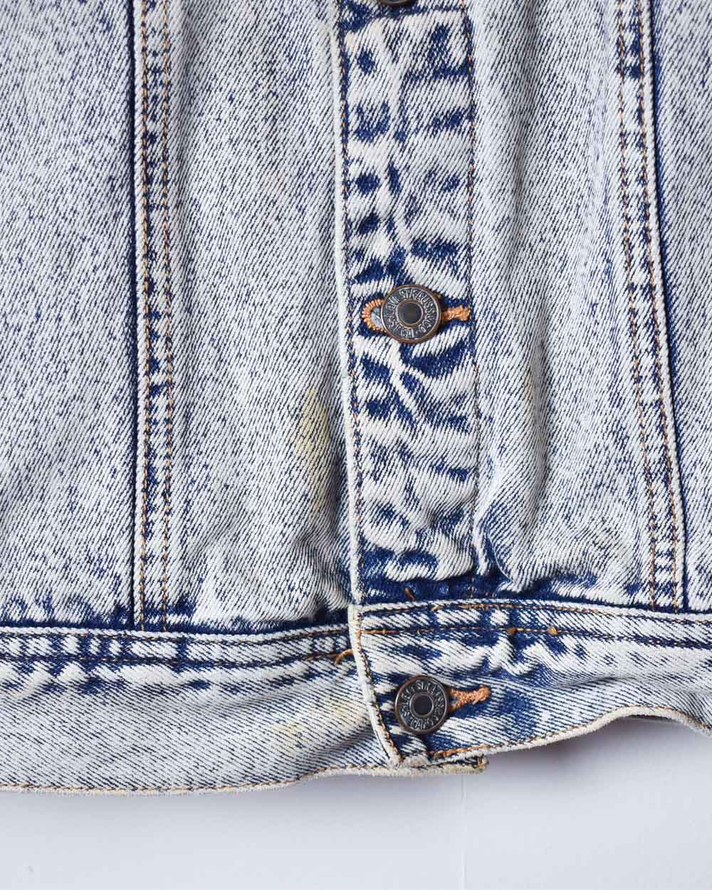 Blue Levi's Washed Denim Jacket - Medium Women's