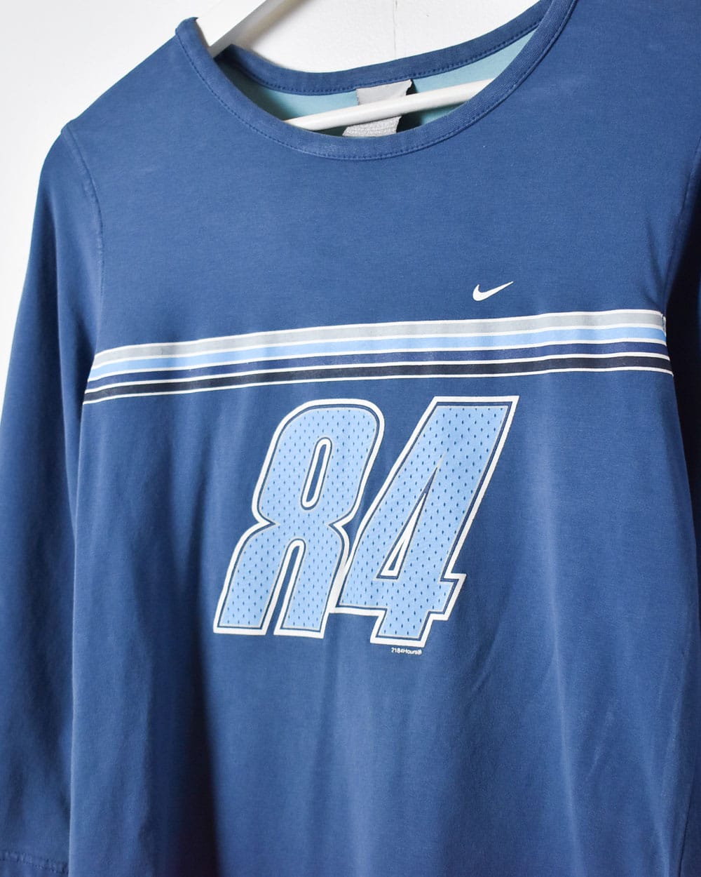 Blue Nike 3/4 Sleeve Long Sleeved T-Shirt - Small Women's