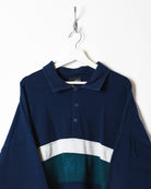 Navy Voith Collared Sweatshirt - X-Large