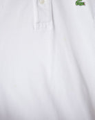 White Chemise Lacoste Polo Shirt - Medium