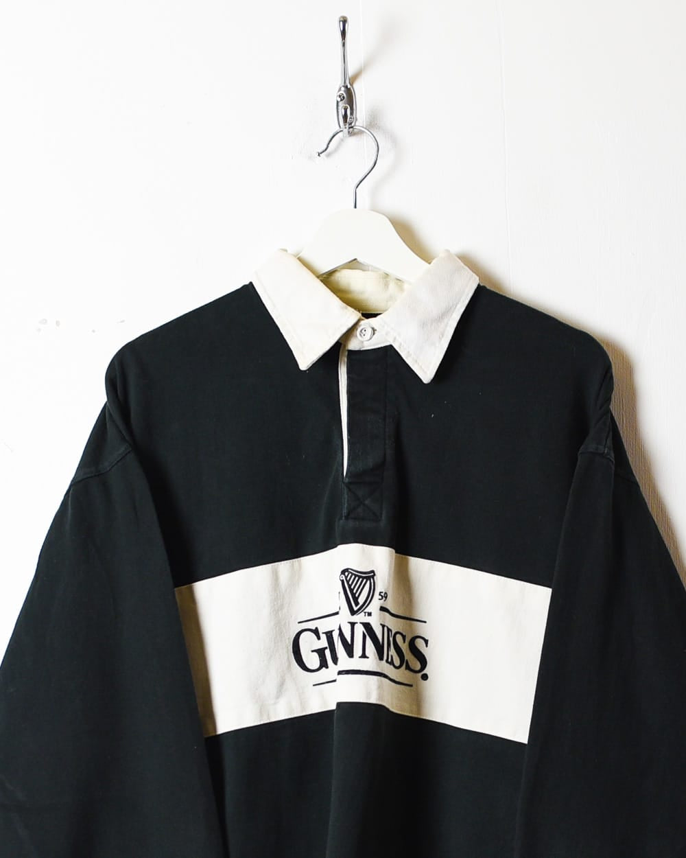 Black Guinness Rugby Shirt - X-Large