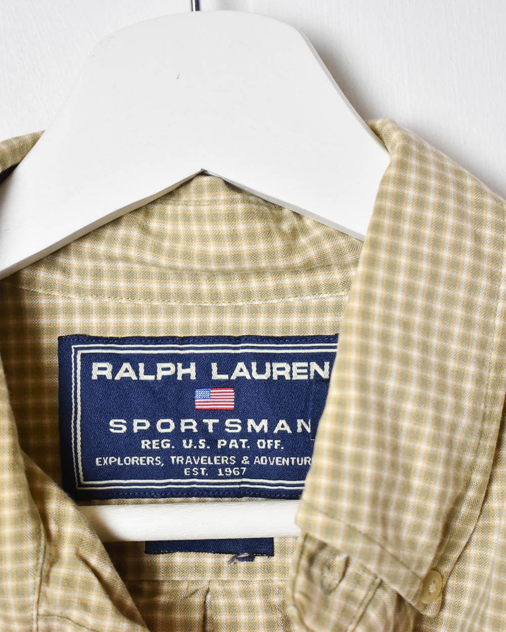 Neutral Polo Ralph Lauren Sportsman Checked Shirt - Medium