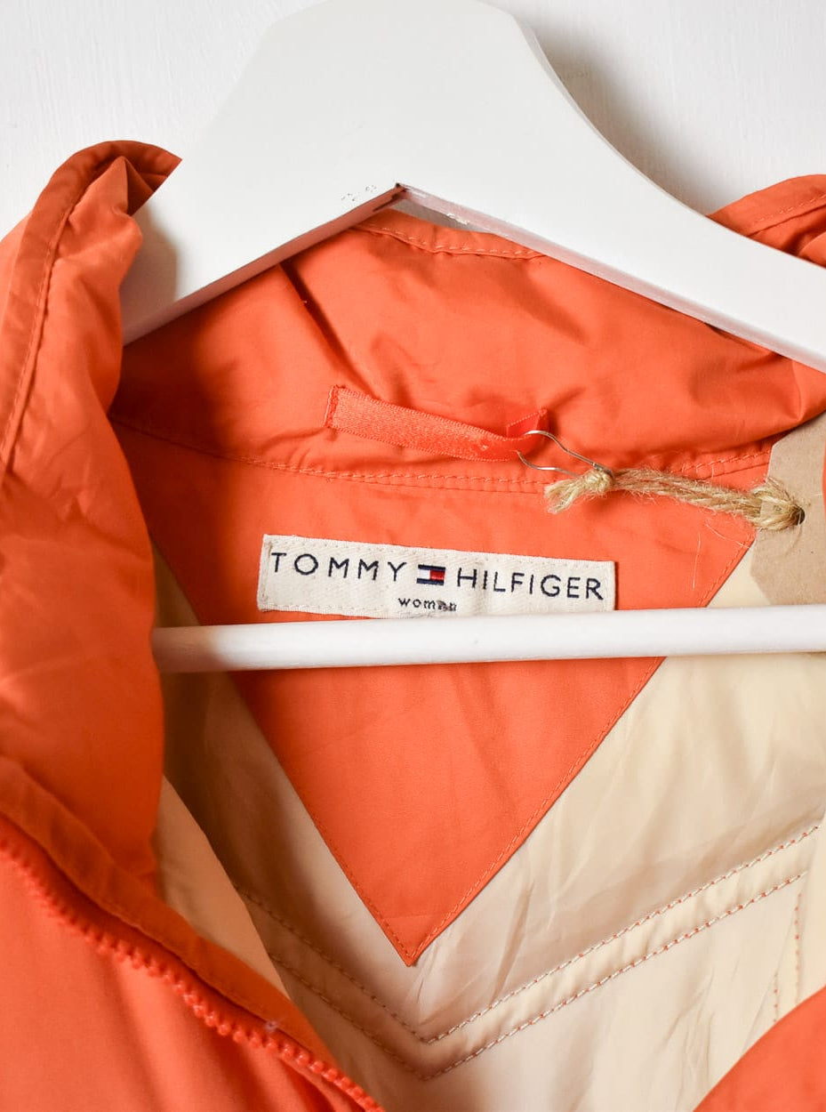 Orange Tommy Hilfiger Chevron Down Puffer Jacket - X-Large Women's