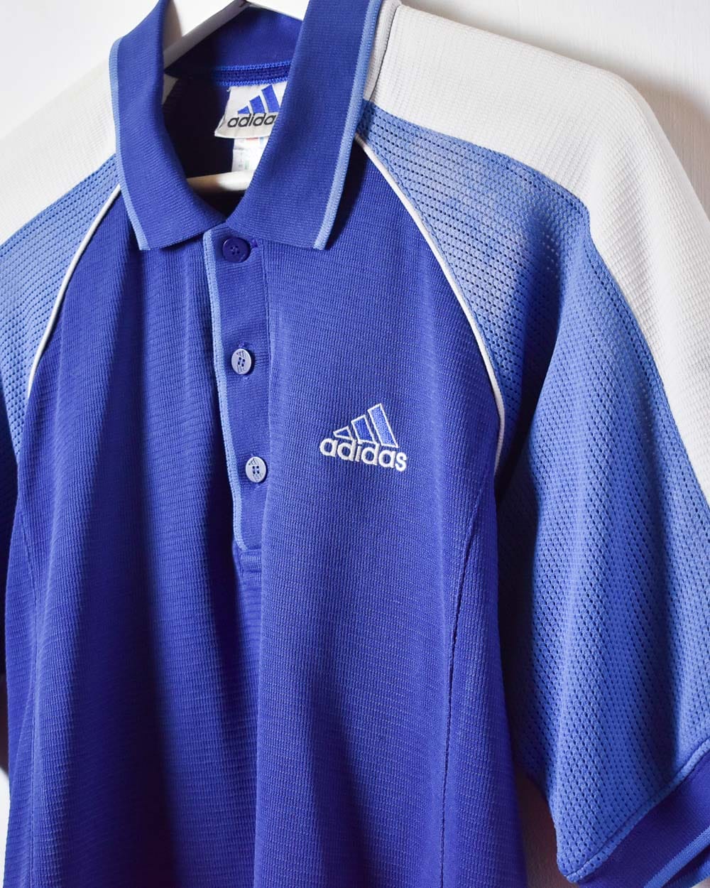 Blue Adidas Polo Shirt - Small