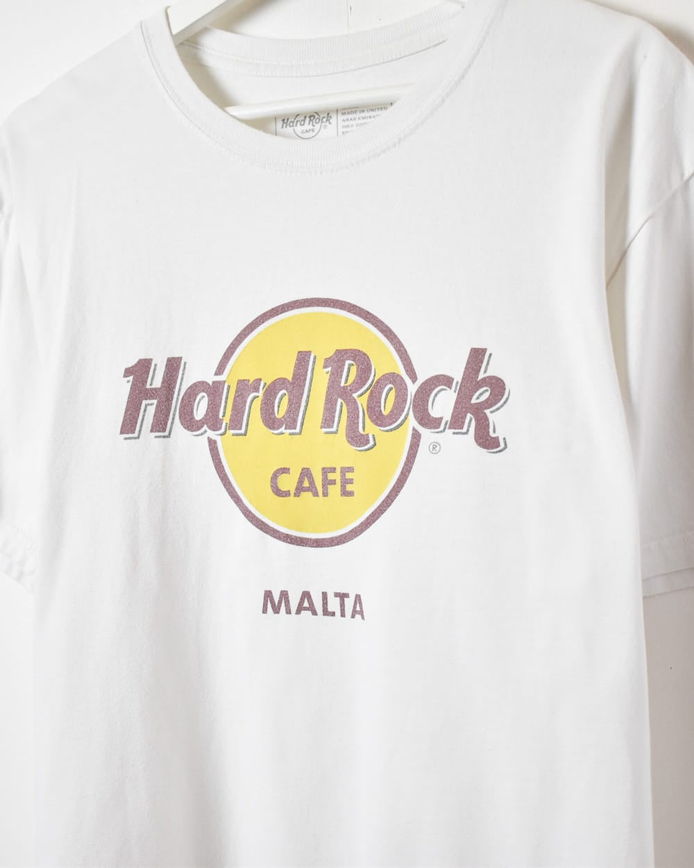 White Hard Rock Cafe Malta T-Shirt - Large