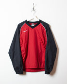 Red Nike Pullover Windbreaker Jacket - Small