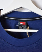 Blue Nike Team Total 90 Fleece Sweatshirt - Large