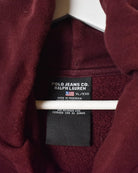 Maroon Polo Jeans Co Ralph Lauren Hoodie - X-Large