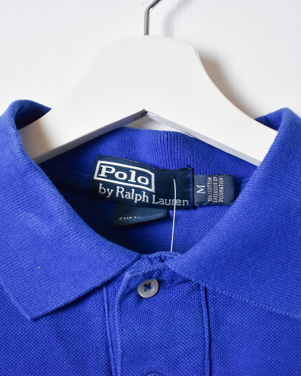Blue Polo Ralph Lauren Long Sleeved Polo Shirt - Small