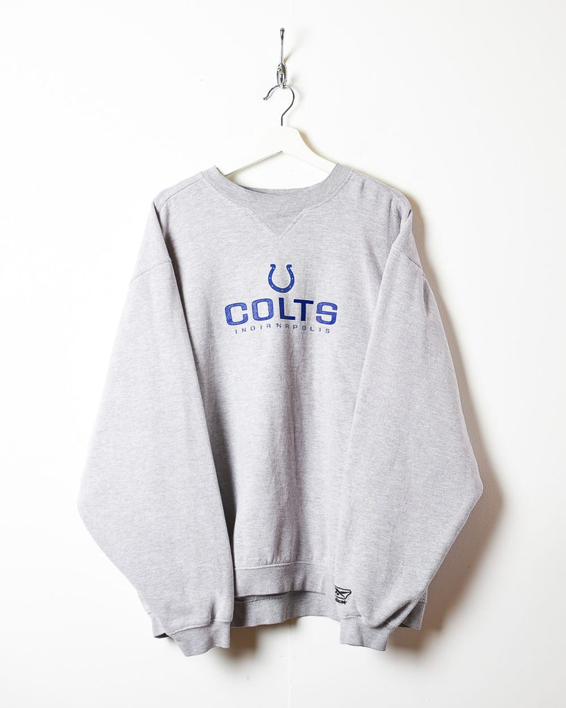 Vintage 00s Stone Reebok NFL Indianapolis Colts Sweatshirt - X-Large Cotton  mix– Domno Vintage