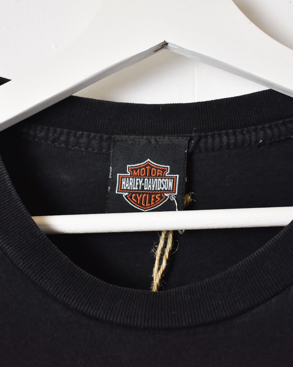 Black Harley Davidson 100 Years Of Great Motorcycles T-Shirt - Large
