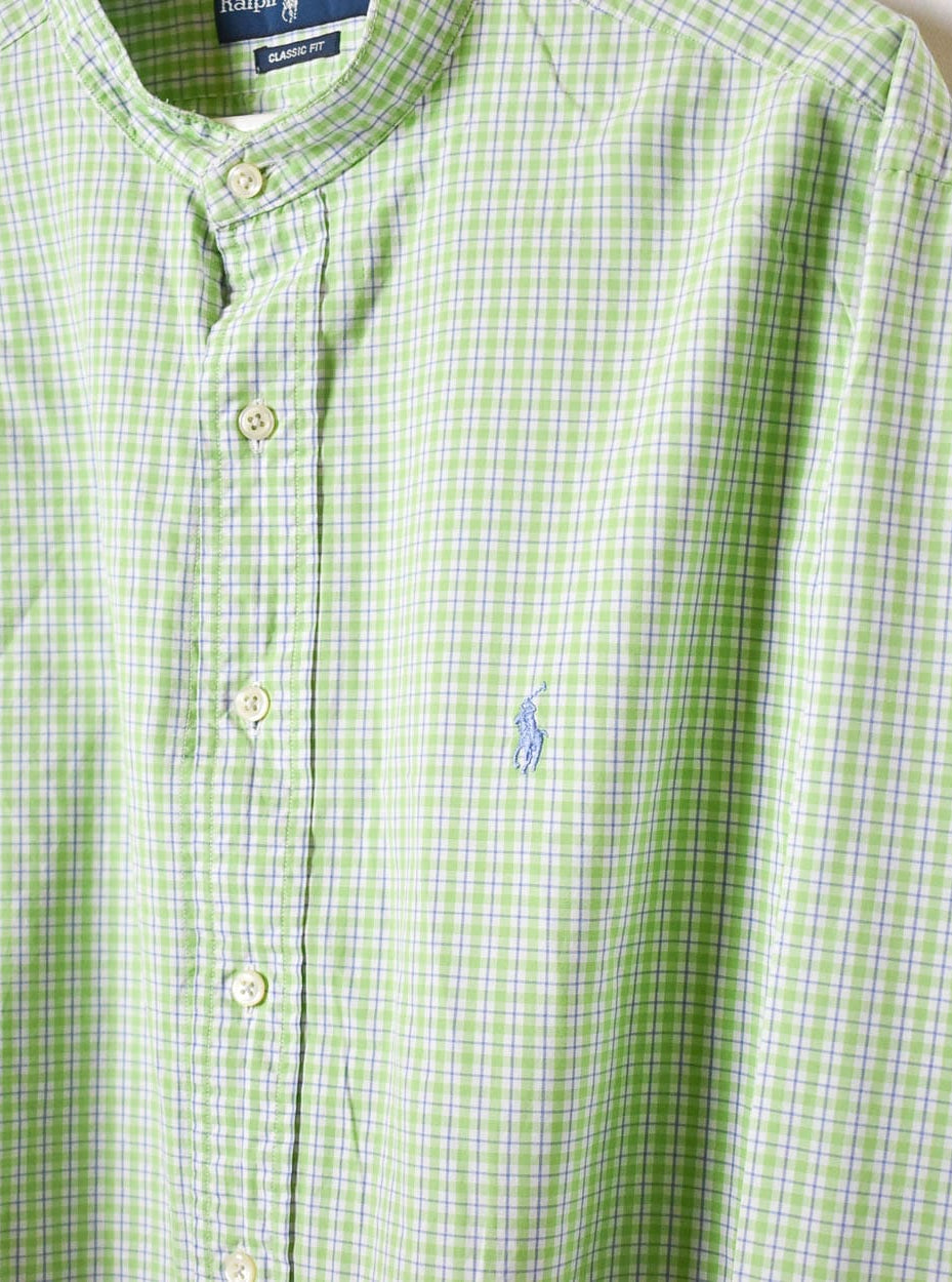 Green Polo Ralph Lauren Checked Shirt - X-Large