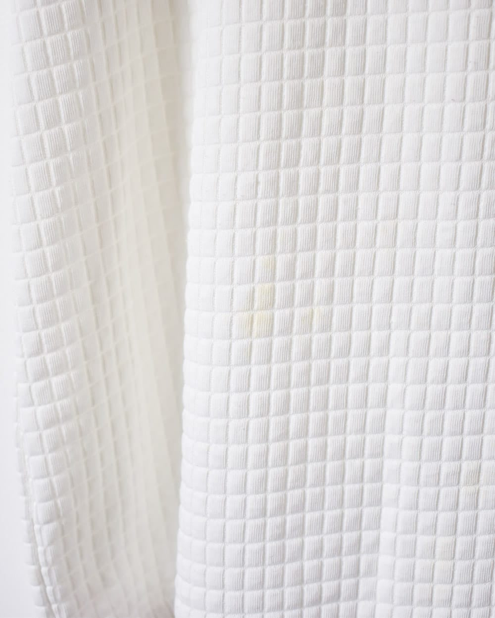 White Reebok Textured Polo Shirt - Large