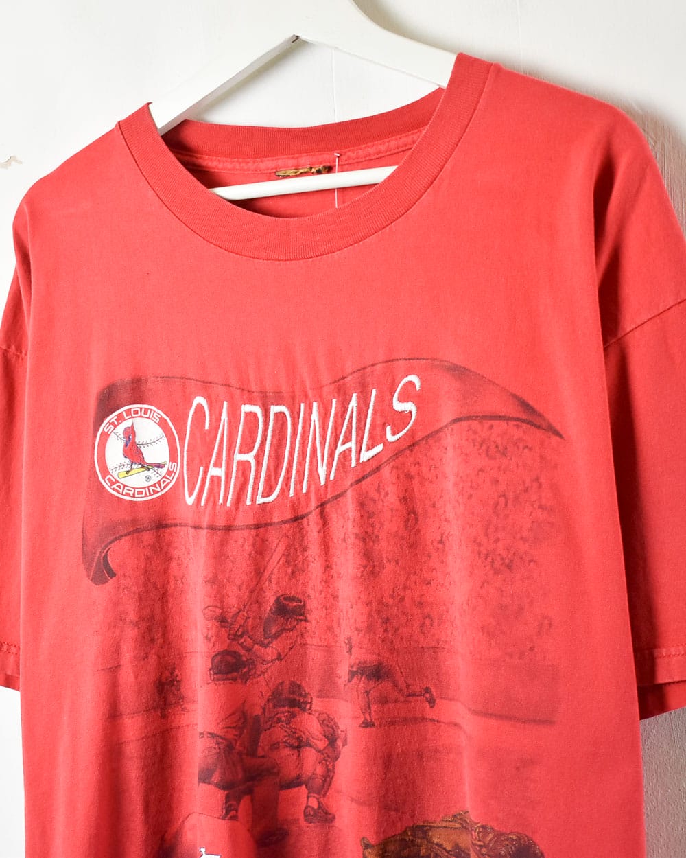 Nutmeg St Louis Cardinals Graphic T-Shirt - X-Large - Domno Vintage 