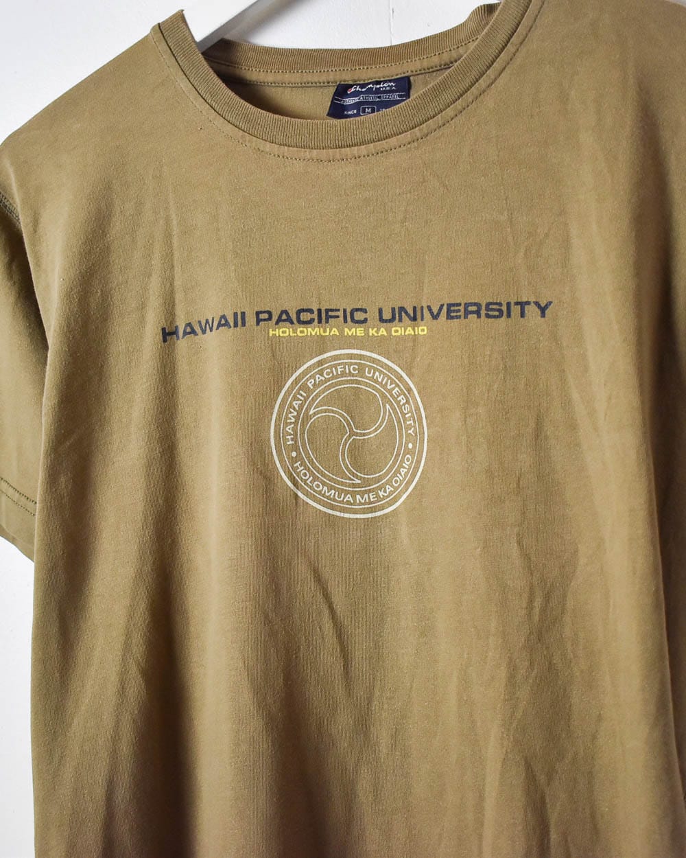 Khaki Champion Hawaii Pacific University T-Shirt - Small