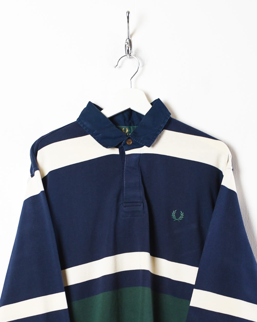 Navy Fred Perry Rugby Shirt - Medium