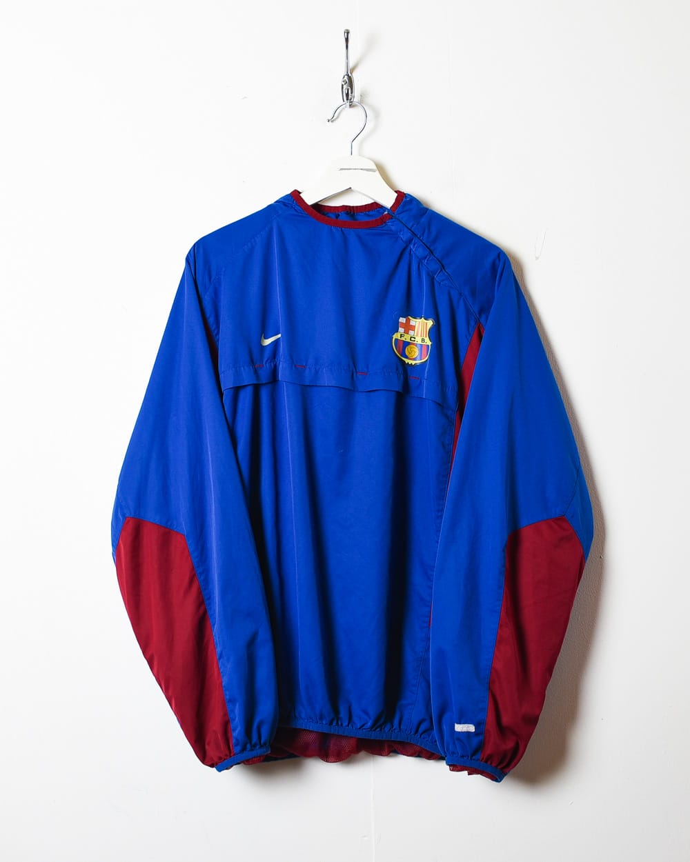 Blue Nike FC Barcelona Pullover Windbreaker Jacket - Large