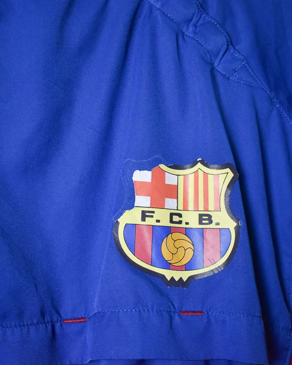 Blue Nike FC Barcelona Pullover Windbreaker Jacket - Large