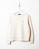 Neutral Polo Ralph Lauren Sweatshirt - Small Women's