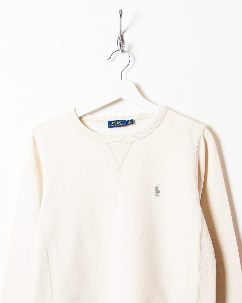 Neutral Polo Ralph Lauren Sweatshirt - Small Women's