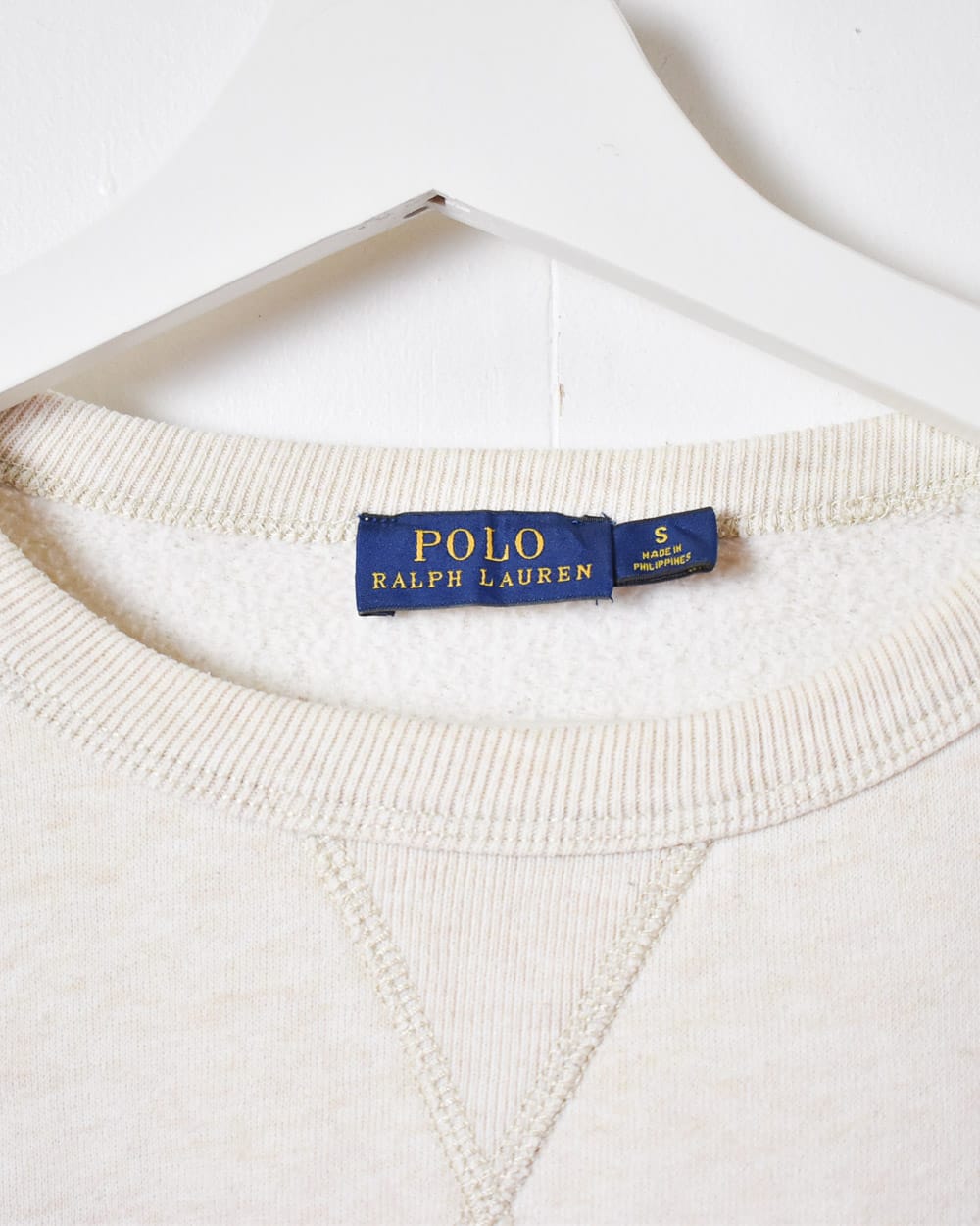 Neutral Polo Ralph Lauren Sweatshirt - Small Women's