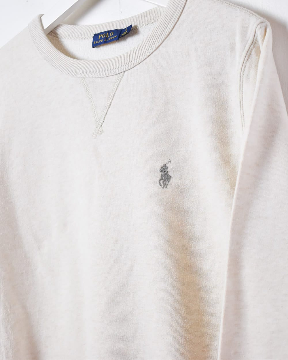 Neutral Polo Ralph Lauren Sweatshirt - Small Women's