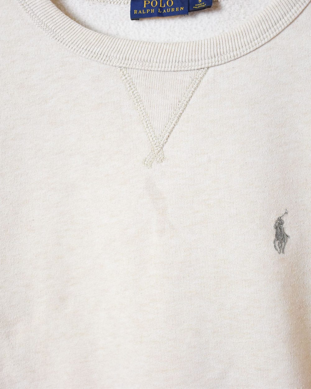 Neutral Polo Ralph Lauren Sweatshirt - Small Women's