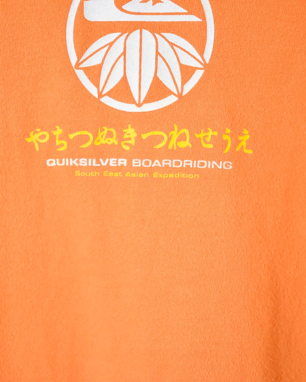 Orange Quiksilver Boardriding South East Asian Expedition T-Shirt - Small