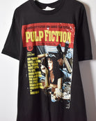 Black Pulp Fiction Single Stitch T-Shirt - X-Large