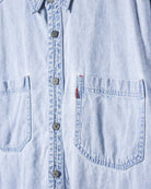 BabyBlue Levi's Red Tab Denim Short Sleeved Shirt - X-Large