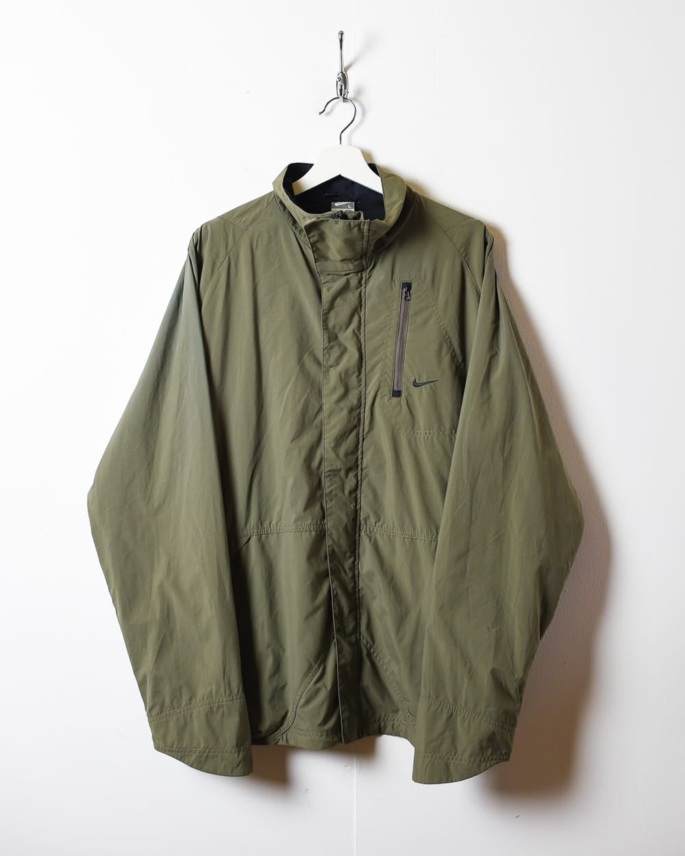 Khaki Nike Windbreaker Jacket - Large