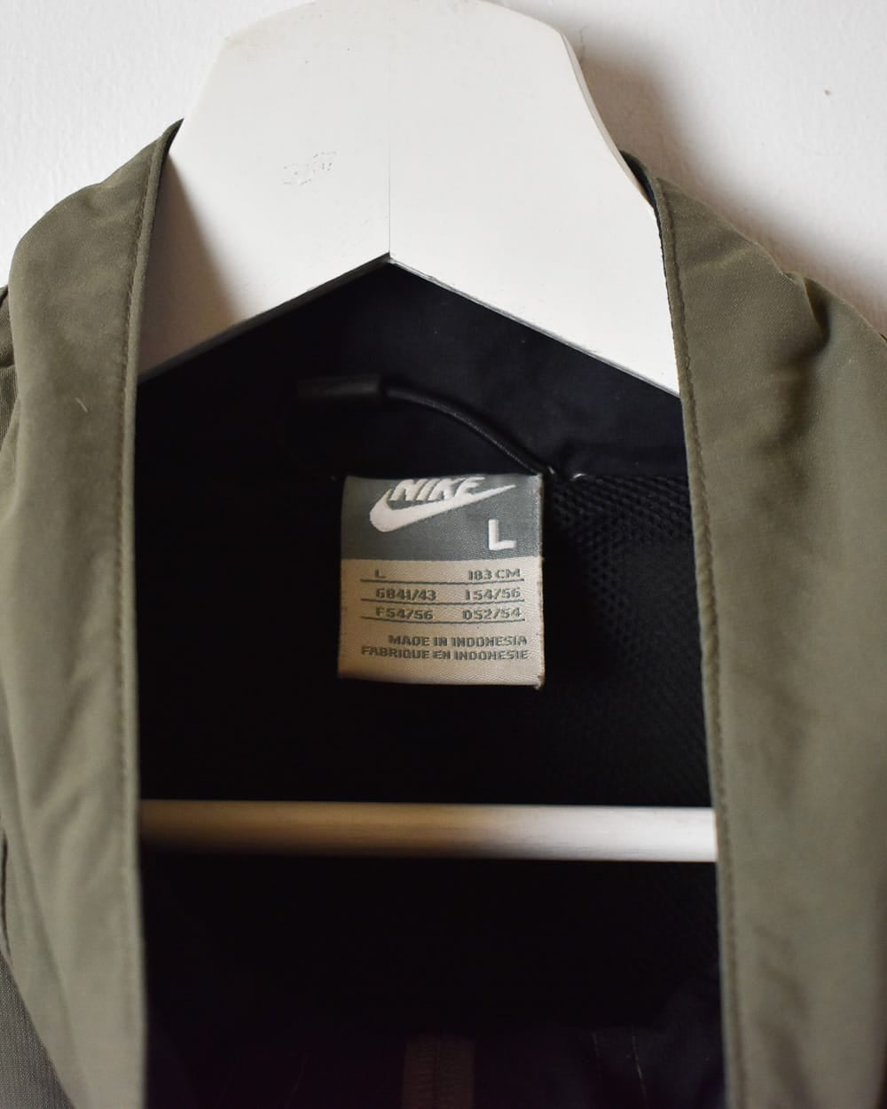 Khaki Nike Windbreaker Jacket - Large