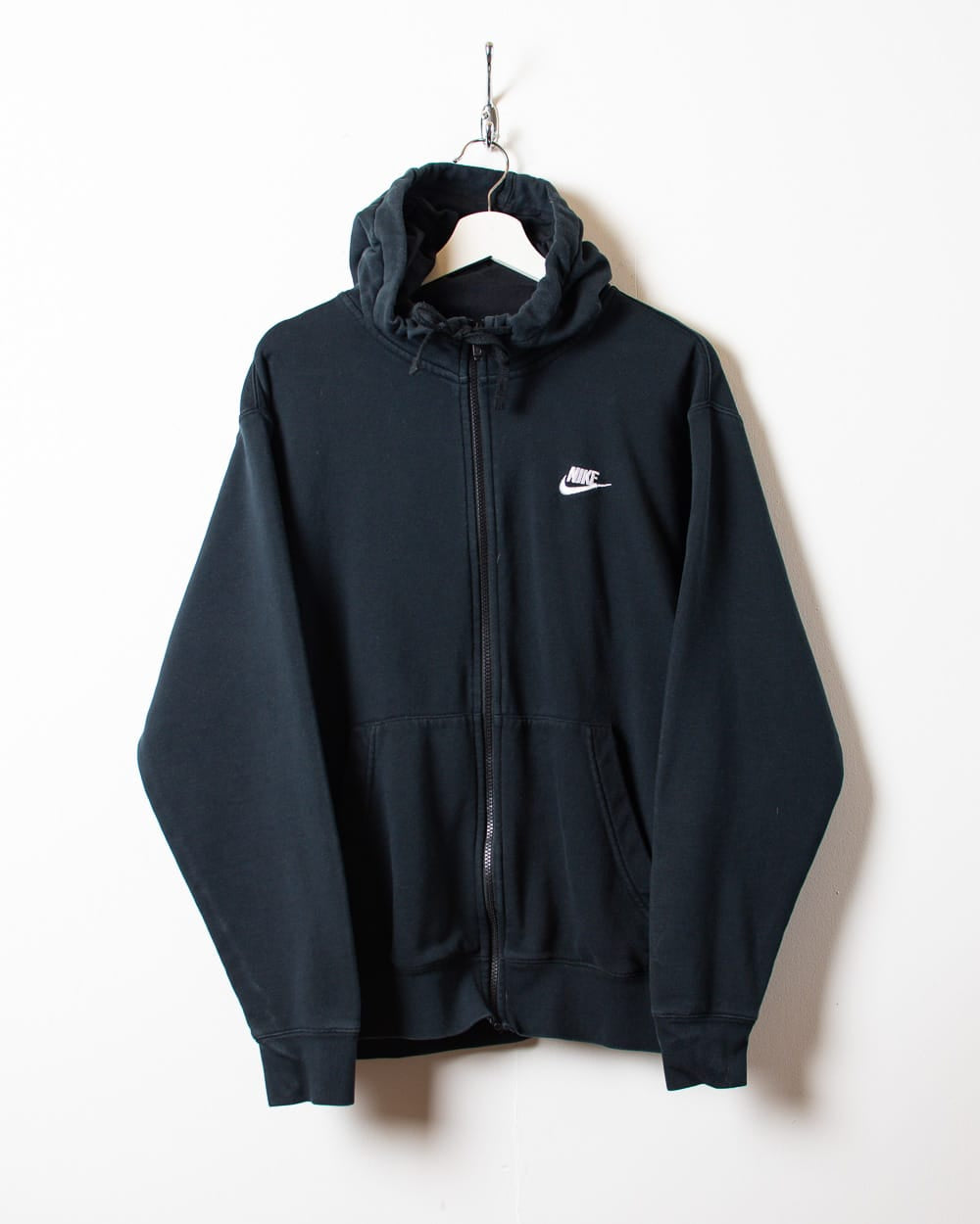 Black Nike Zip-Through Hoodie - Large