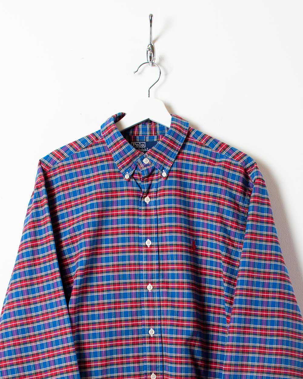 Blue Polo Ralph Lauren Checked Shirt - X-Large