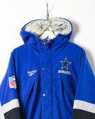 Blue Reebok NFL Dallas Cowboys Hooded Coat - Medium